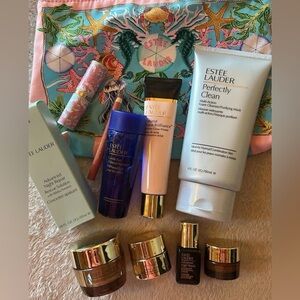 Estee Lauder Skincare and Makeup Collection with carrying bag